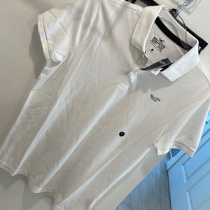 White, clean look polo